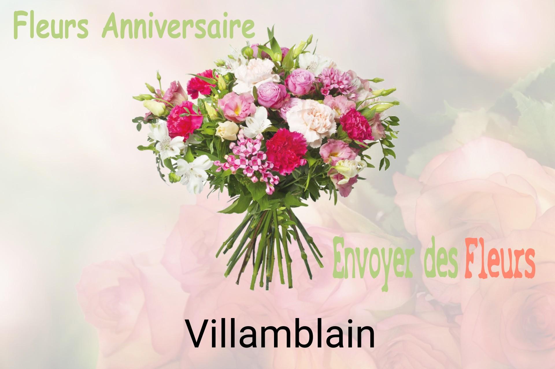 Bouquet de fleurs d’anniversaire livré à Villamblain
